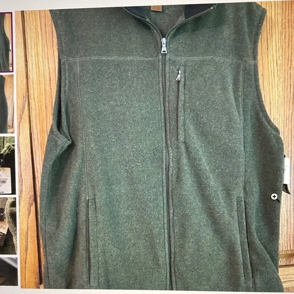 St. John Collection Deep Green Men's Vest - Picture 1 of 5